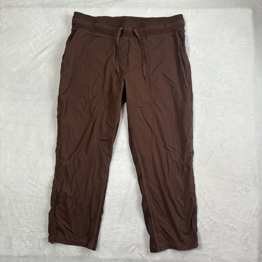 Lululemon Java Brown Mid-Rise Studio Cropped Capr… - image 1
